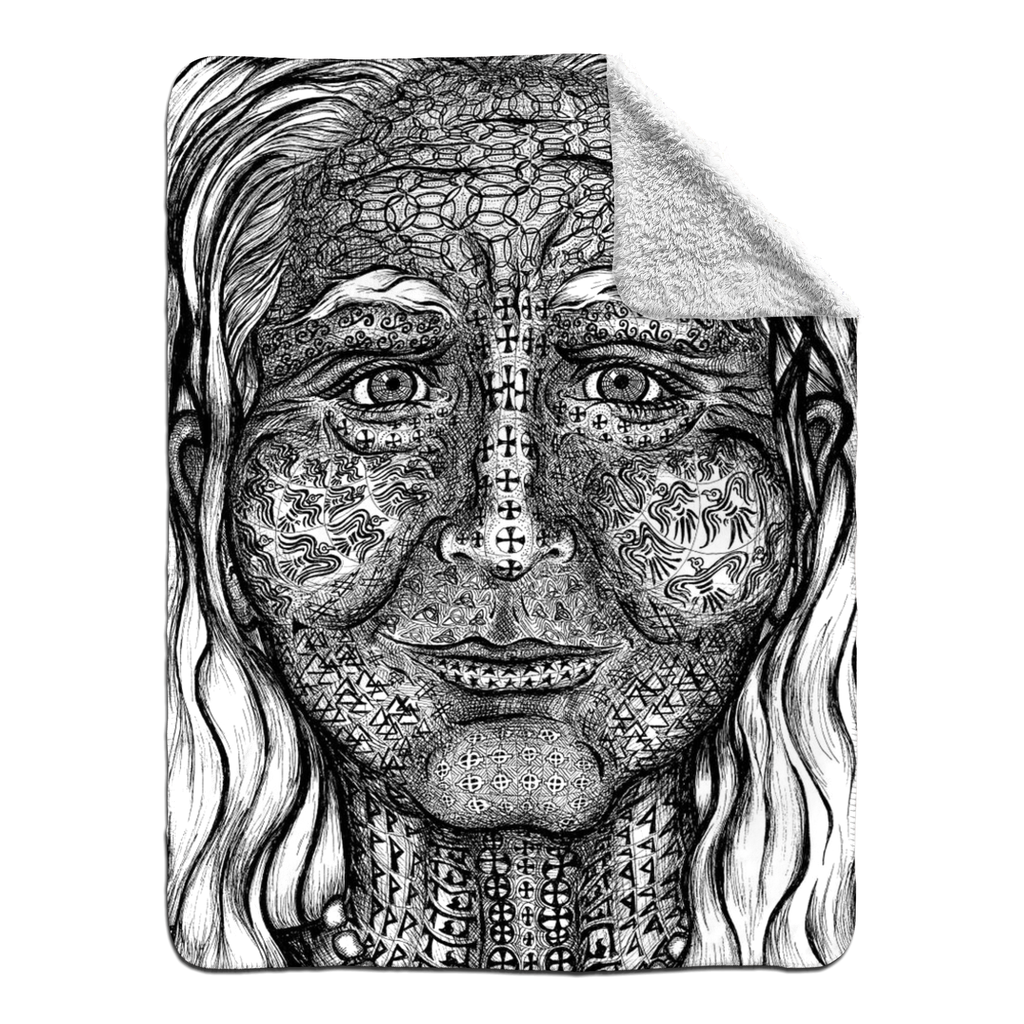 the-wisdom-keeper-of-transmutation-black-white-fleece-sherpa-blanket – Wisdom Keepers
