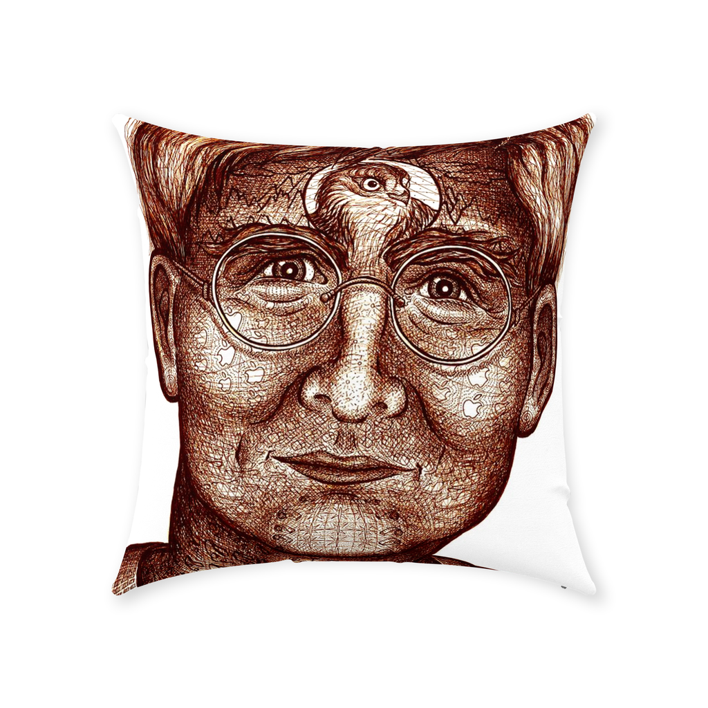 the-wisdom-keeper-of-insight-brown-white-cotton-twill-pillow – Wisdom Keepers