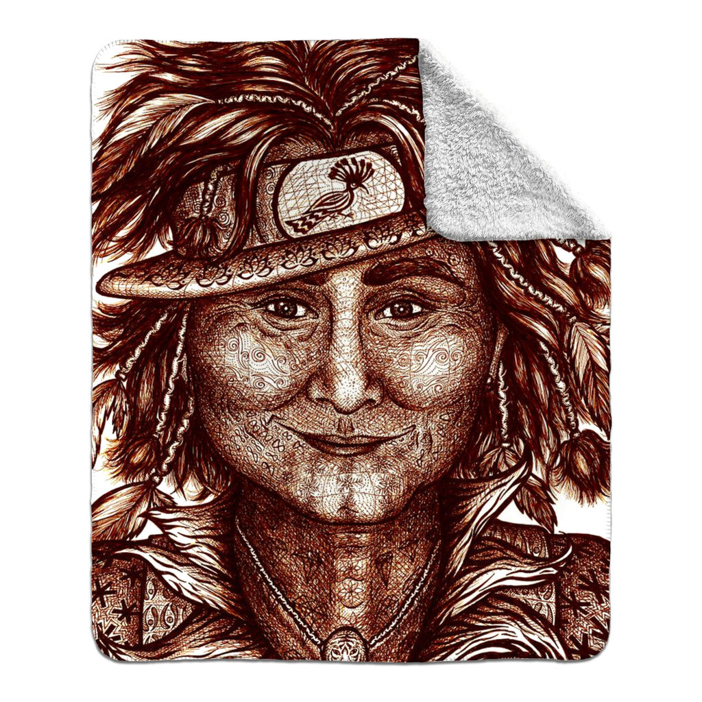 the-wisdom-keeper-of-integrity-brown-white-fleece-sherpa-blanket – Wisdom Keepers