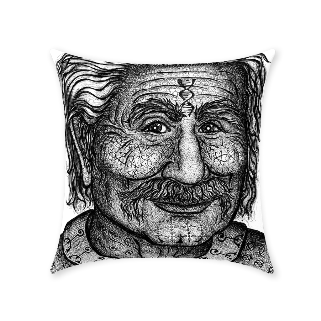 the-wisdom-keeper-of-invention-black-white-cotton-twill-pillow – Wisdom Keepers