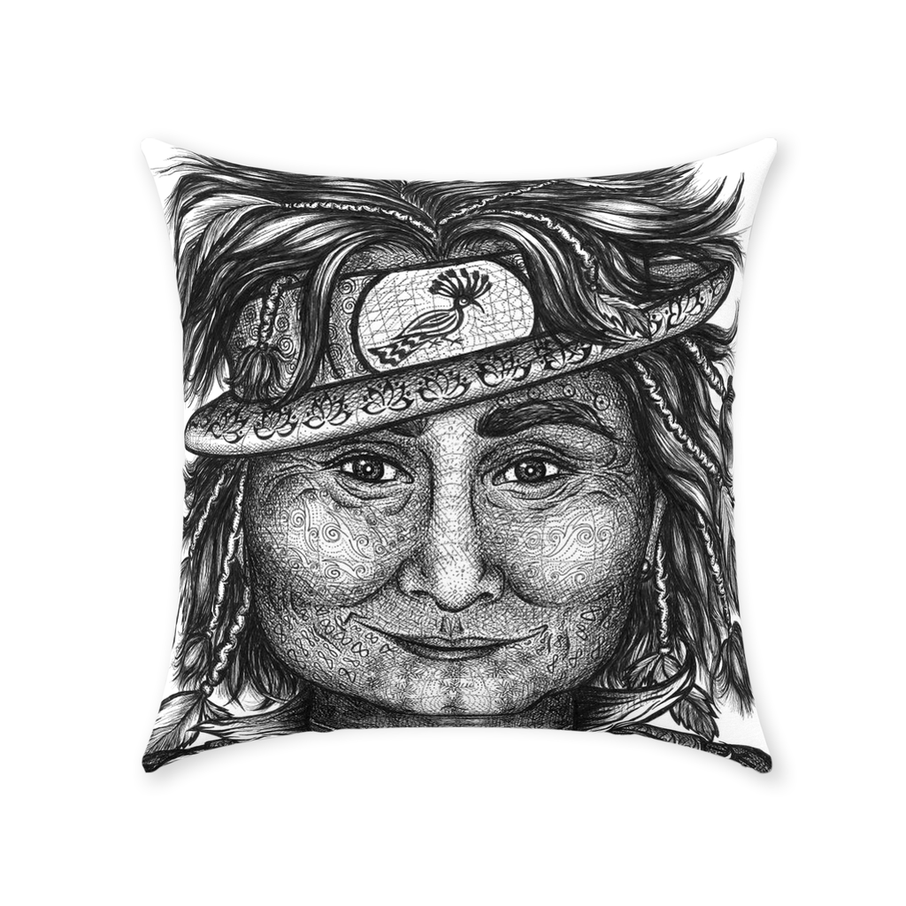 the-wisdom-keeper-of-integrity-black-white-cotton-twill-pillow – Wisdom Keepers