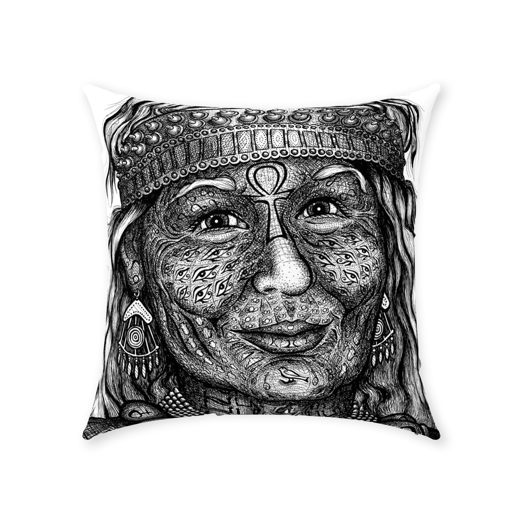 the-wisdom-keeper-of-anticipation-emanation-black-white-cotton-twill-pillow – Wisdom Keepers