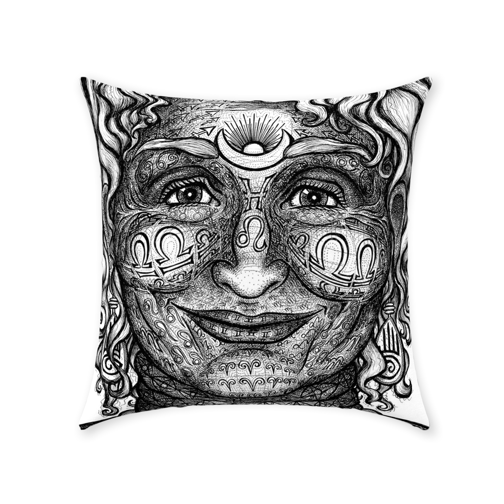 the-wisdom-keeper-of-intuition-black-white-cotton-twill-pillow – Wisdom Keepers