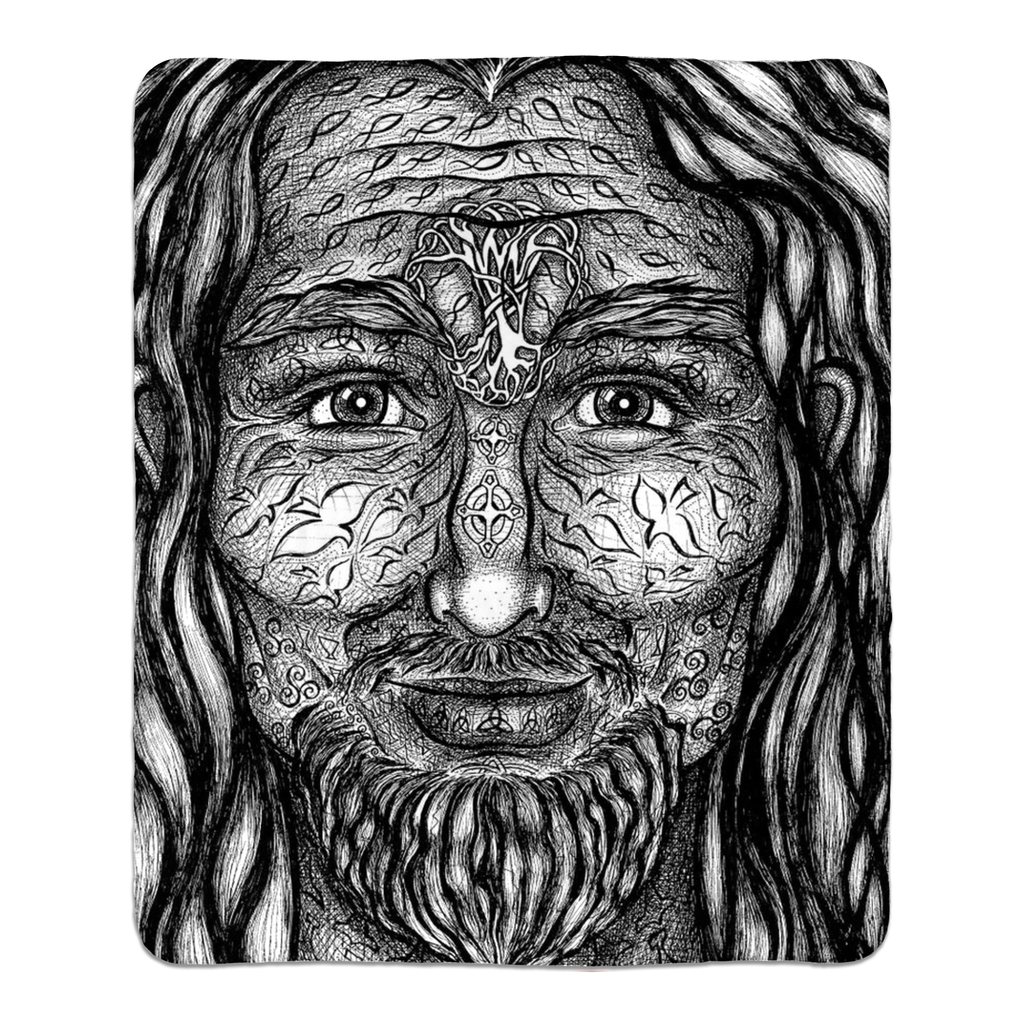 the-wisdom-keeper-of-authority-black-white-fleece-sherpa-blanket – Wisdom Keepers