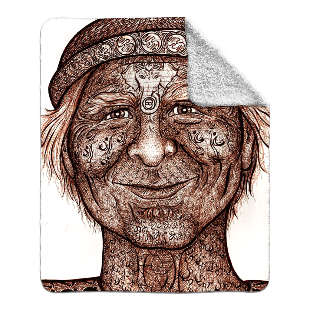 the-wisdom-keeper-of-inquiry-truth-brown-white-fleece-sherpa-blanket – Wisdom Keepers