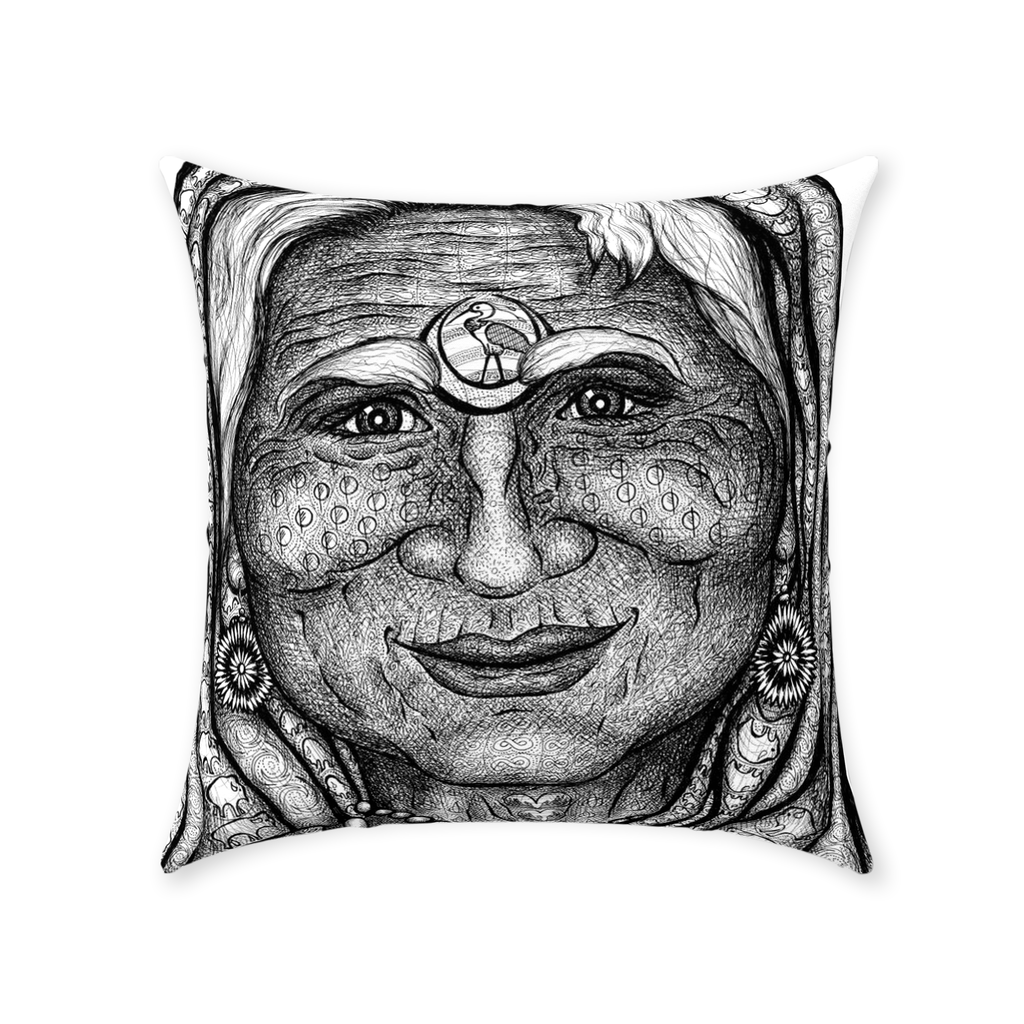 the-wisdom-keeper-of-synergy-communion-black-white-cotton-twill-pillow – Wisdom Keepers