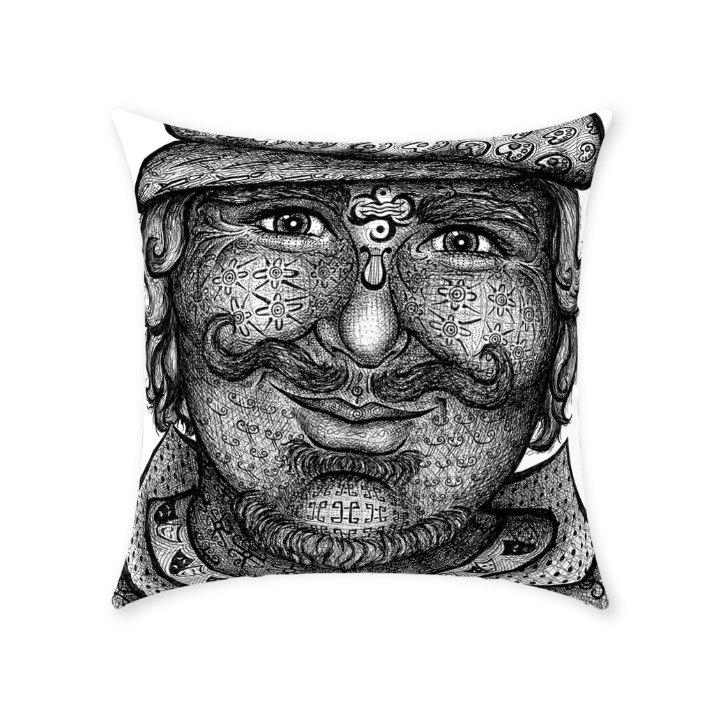 the-wisdom-keeper-of-artfulness-black-white-cotton-twill-pillow – Wisdom Keepers