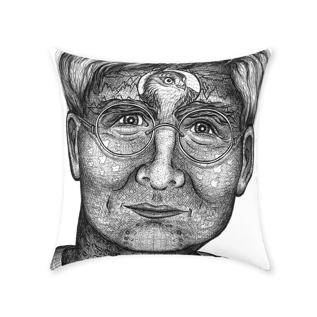 the-wisdom-keeper-of-insight-black-white-cotton-twill-pillow – Wisdom Keepers