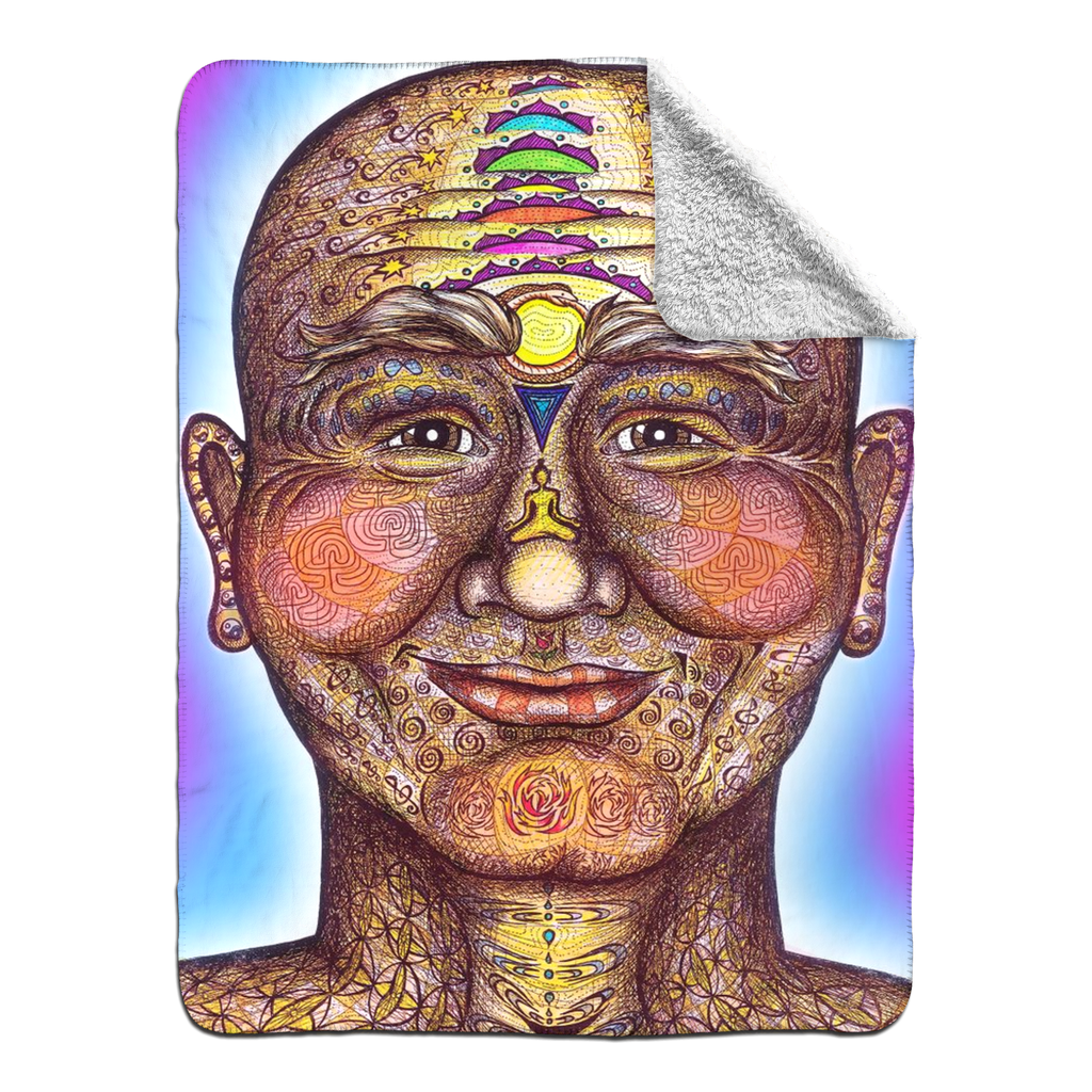the-wisdom-keeper-of-non-attachment-celebration-full-color-fleece-sherpa-blanket – Wisdom Keepers