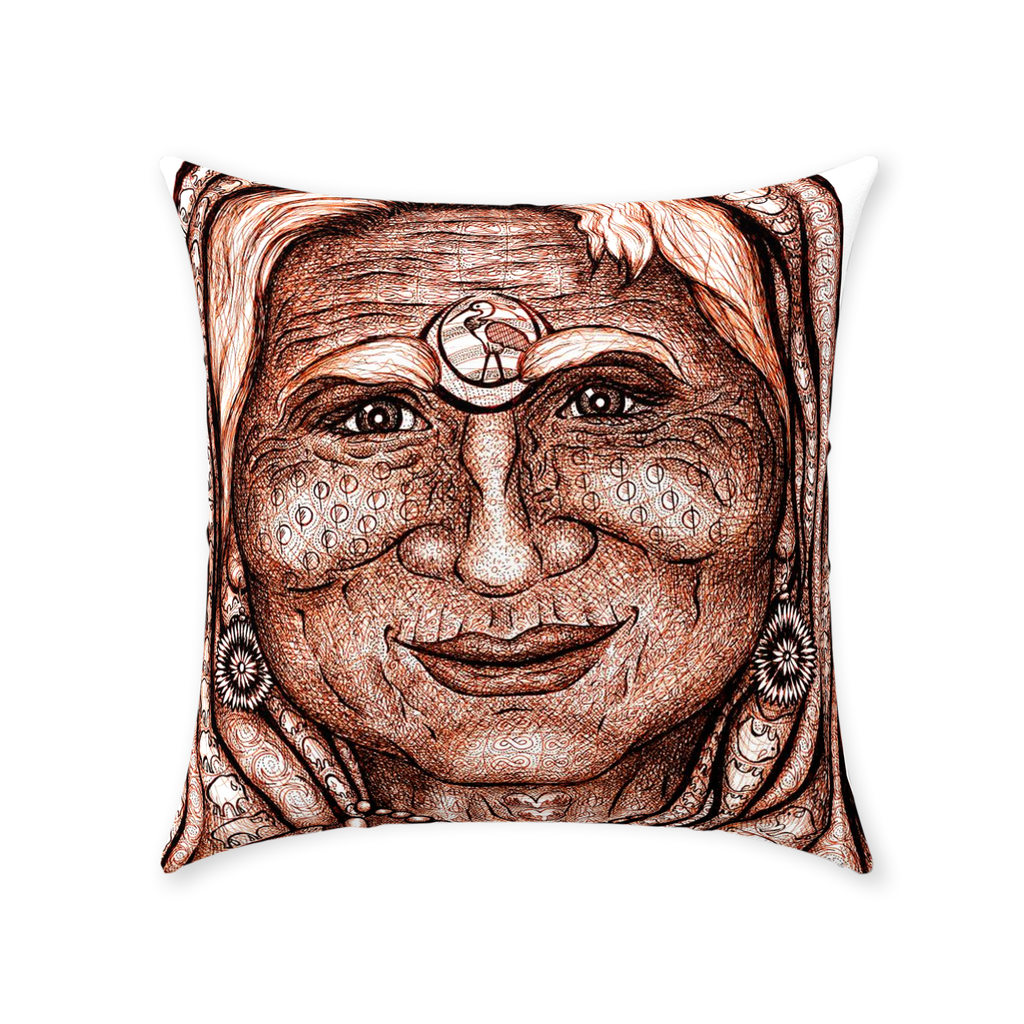 the-wisdom-keeper-of-synergy-communion-brown-white-cotton-twill-pillow – Wisdom Keepers