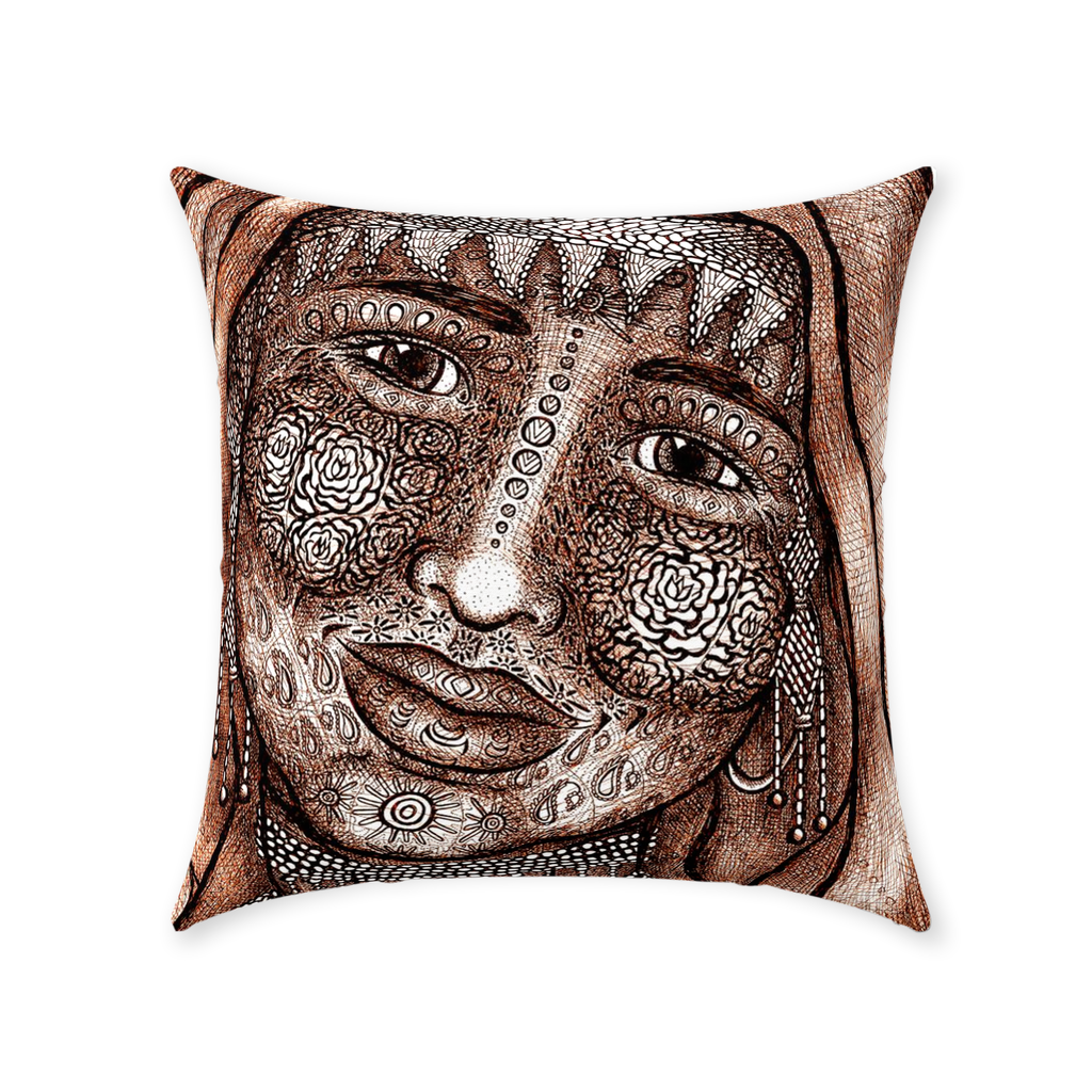 the-wisdom-keeper-of-empathy-brown-white-cotton-twill-pillow – Wisdom Keepers