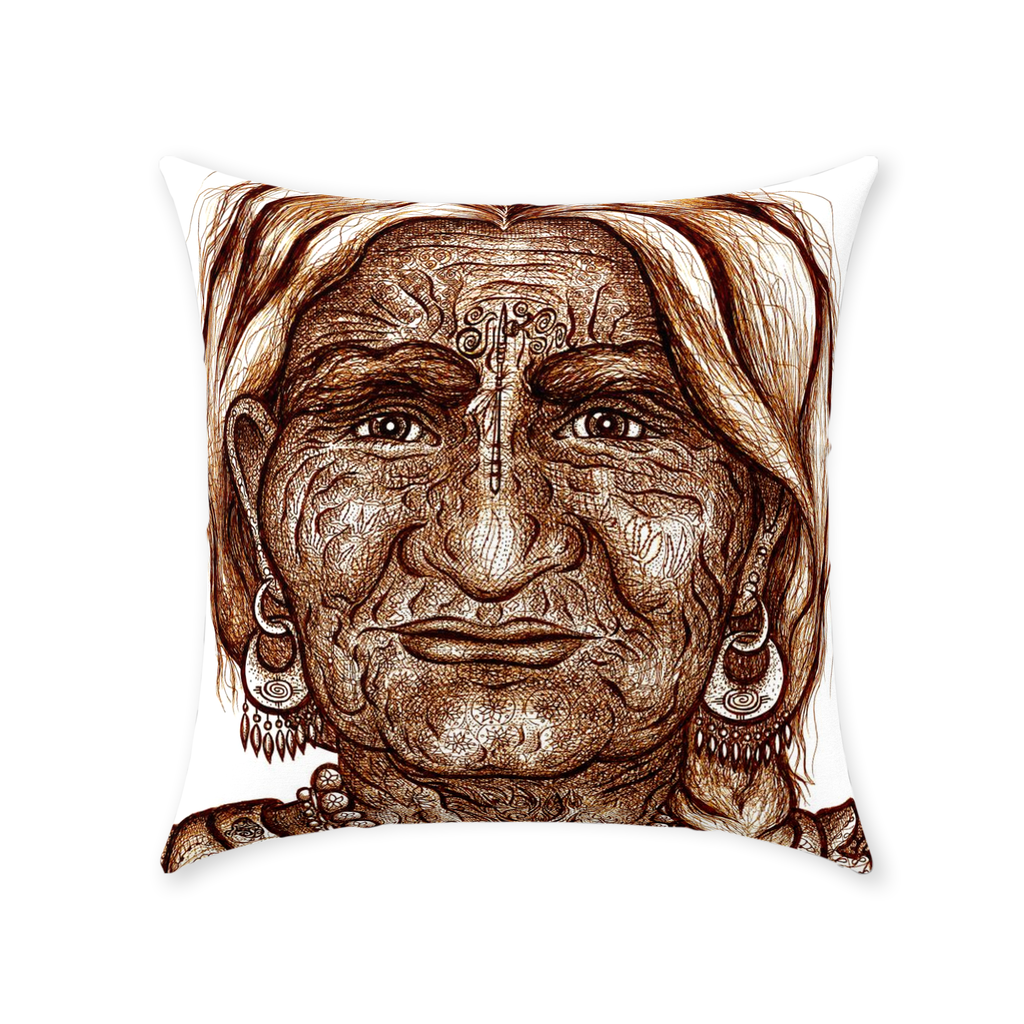 the-wisdom-keeper-of-guidance-brown-white-cotton-twill-pillow – Wisdom Keepers