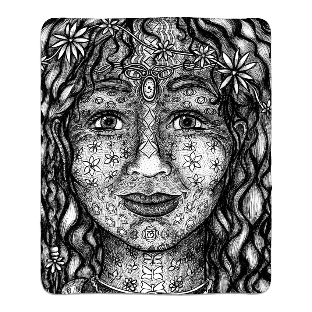 the-wisdom-keeper-of-magnetism-black-white-fleece-sherpa-blanket – Wisdom Keepers