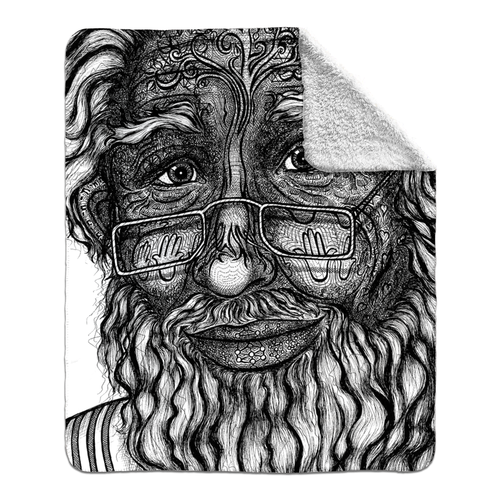 the-wisdom-keeper-of-omniscience-black-white-fleece-sherpa-blanket – Wisdom Keepers