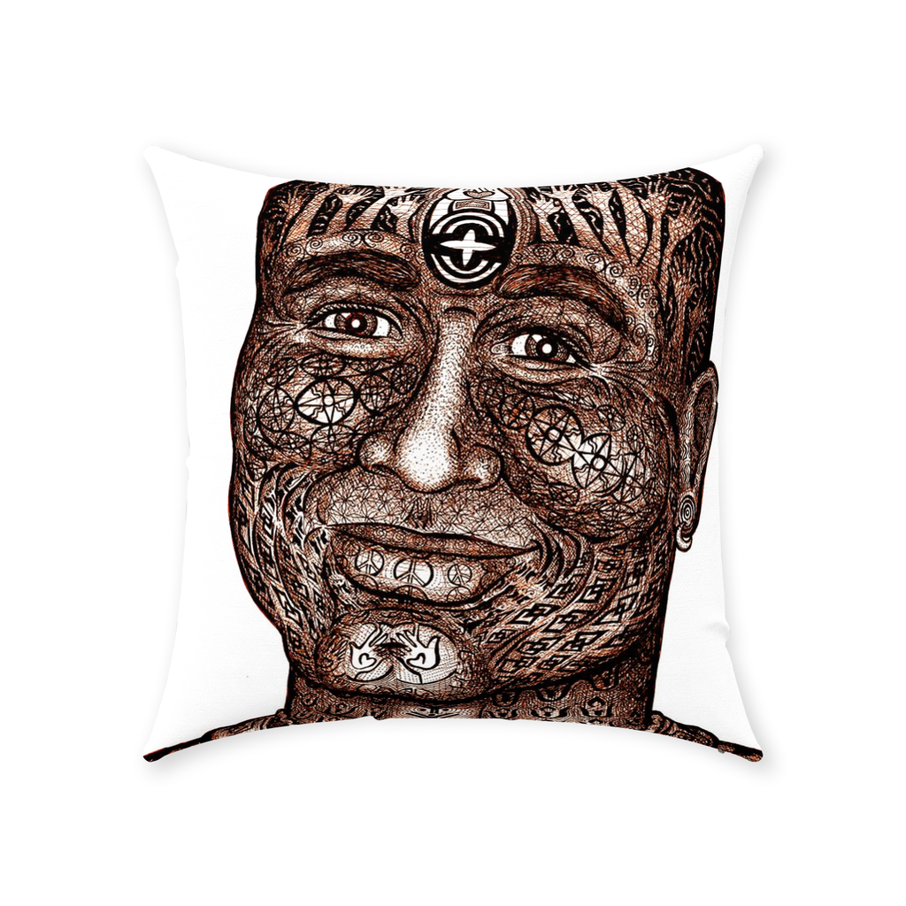 the-wisdom-keeper-of-humanity-brown-white-cotton-twill-pillow – Wisdom Keepers