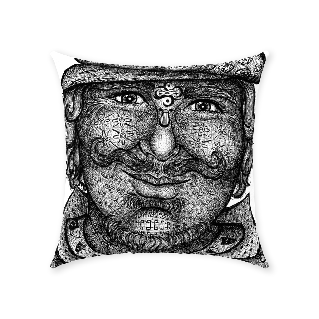 the-wisdom-keeper-of-artfulness-black-white-cotton-twill-pillow – Wisdom Keepers