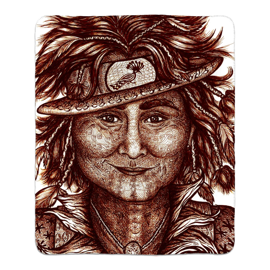 the-wisdom-keeper-of-integrity-brown-white-fleece-sherpa-blanket – Wisdom Keepers