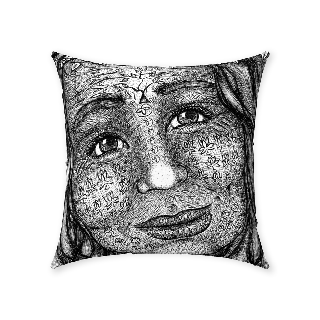 the-wisdom-keeper-of-imagination-black-white-cotton-twill-pillow – Wisdom Keepers