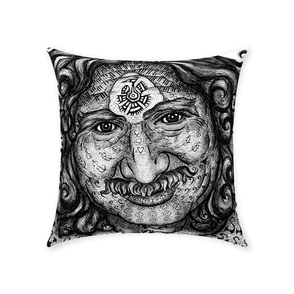 the-wisdom-keeper-of-self-assurance-black-white-cotton-twill-pillow – Wisdom Keepers