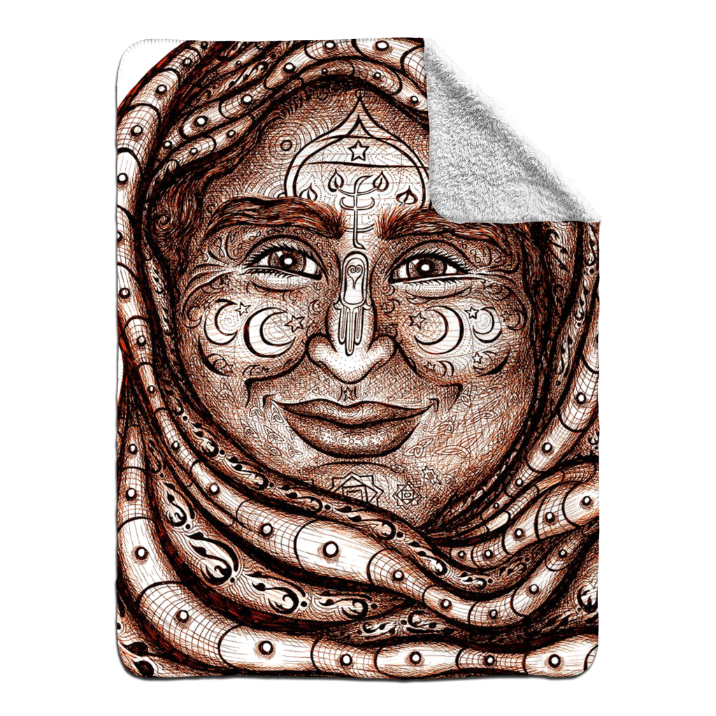 the-wisdom-keeper-of-diplomacy-peace-brown-white-fleece-sherpa-blanket – Wisdom Keepers