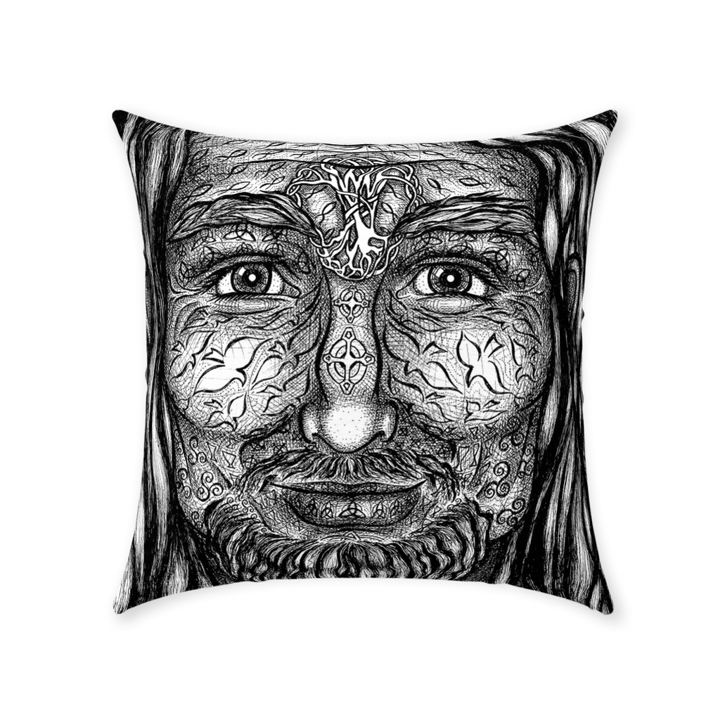the-wisdom-keeper-of-authority-black-white-cotton-twill-pillow – Wisdom Keepers