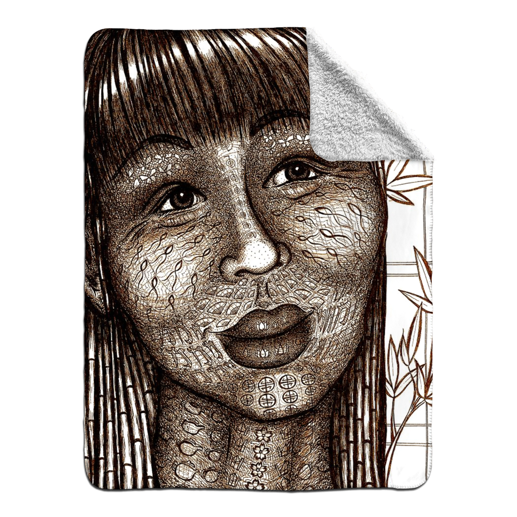 the-wisdom-keeper-of-naturalness-brown-white-fleece-sherpa-blanket – Wisdom Keepers