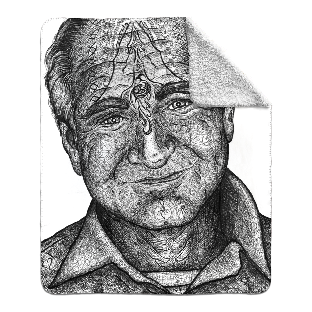 the-wisdom-keeper-of-lightness-black-white-fleece-sherpa-blanket – Wisdom Keepers