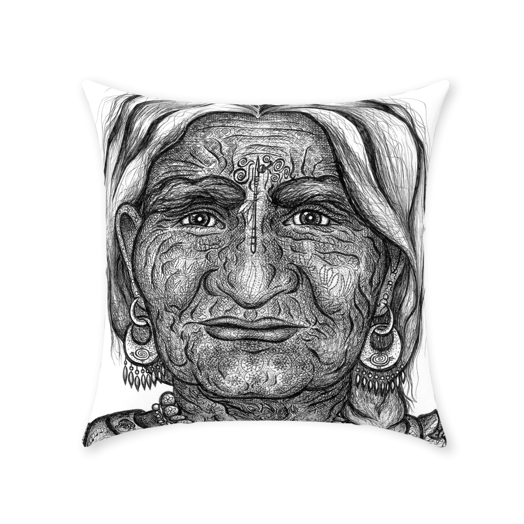 the-wisdom-keeper-of-guidance-black-white-cotton-twill-pillow – Wisdom Keepers