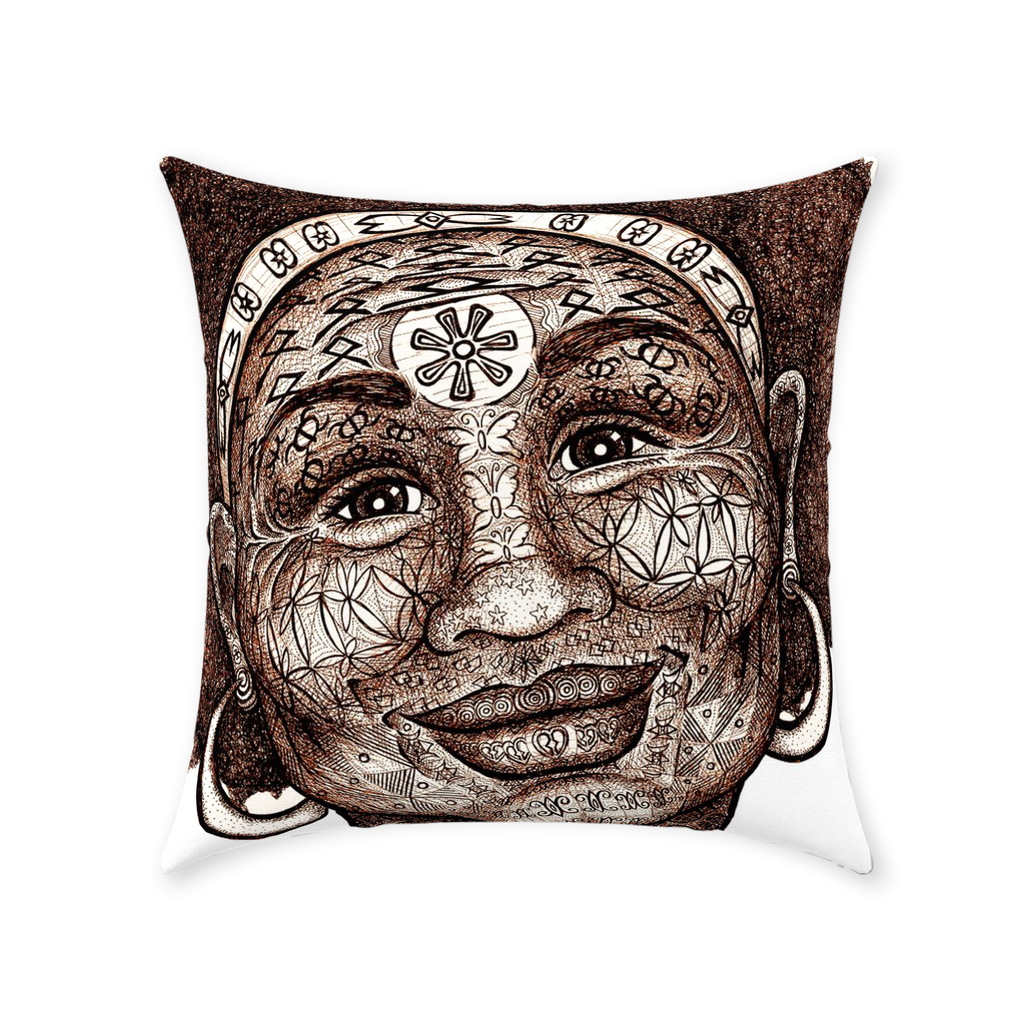 the-wisdom-keeper-of-freshness-beauty-brown-white-cotton-twill-pillow – Wisdom Keepers