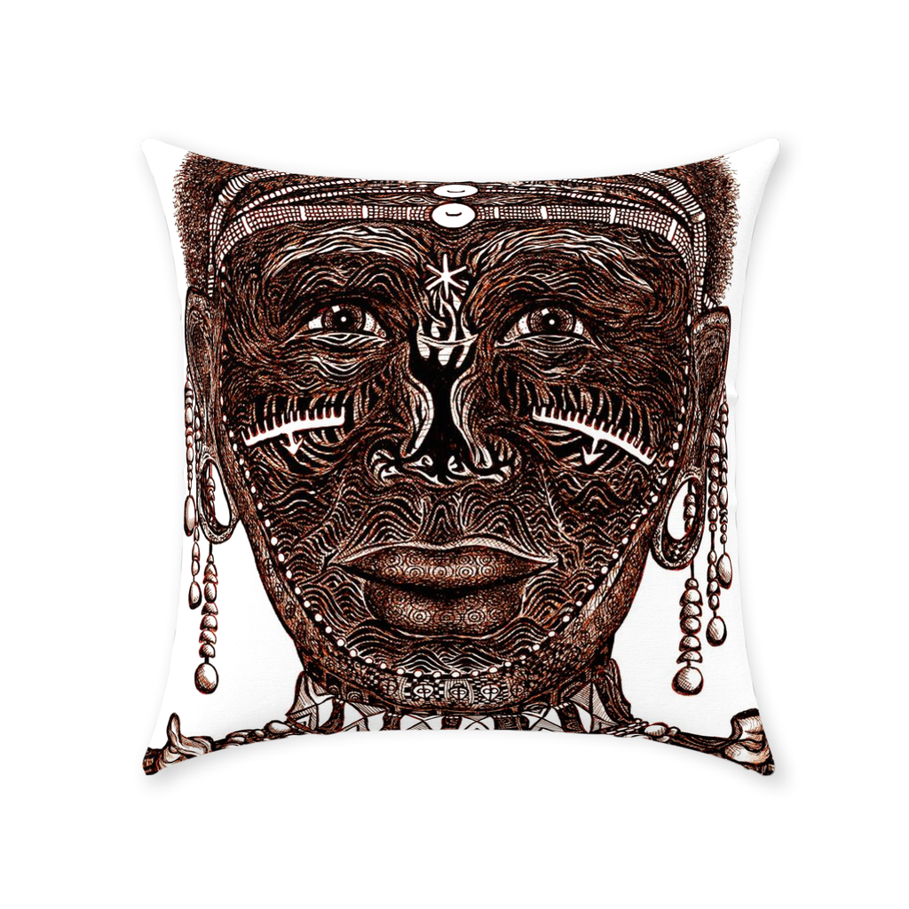 the-wisdom-keeper-of-perseverance-brown-white-cotton-twill-pillow – Wisdom Keepers