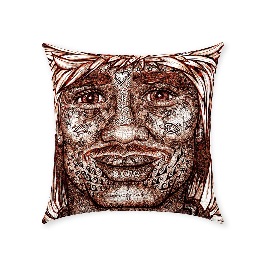 the-wisdom-keeper-of-vitality-brown-white-cotton-twill-pillow – Wisdom Keepers