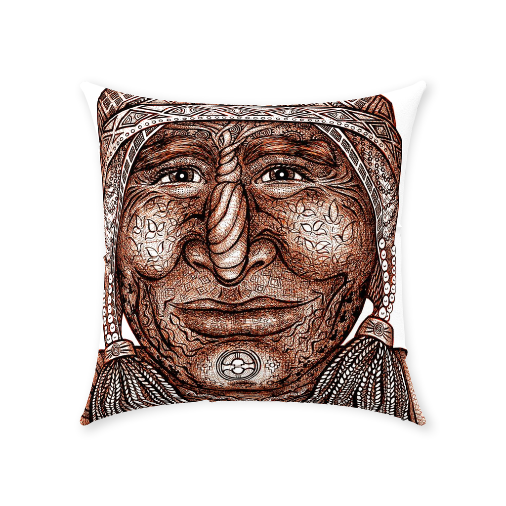 the-wisdom-keeper-of-preservation-brown-white-cotton-twill-pillow – Wisdom Keepers