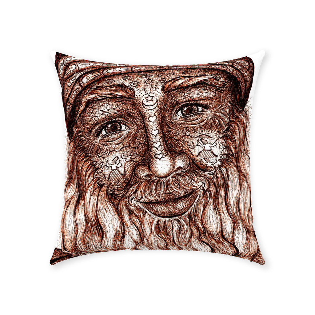 the-wisdom-keeper-of-acceptance-brown-white-cotton-twill-pillow – Wisdom Keepers