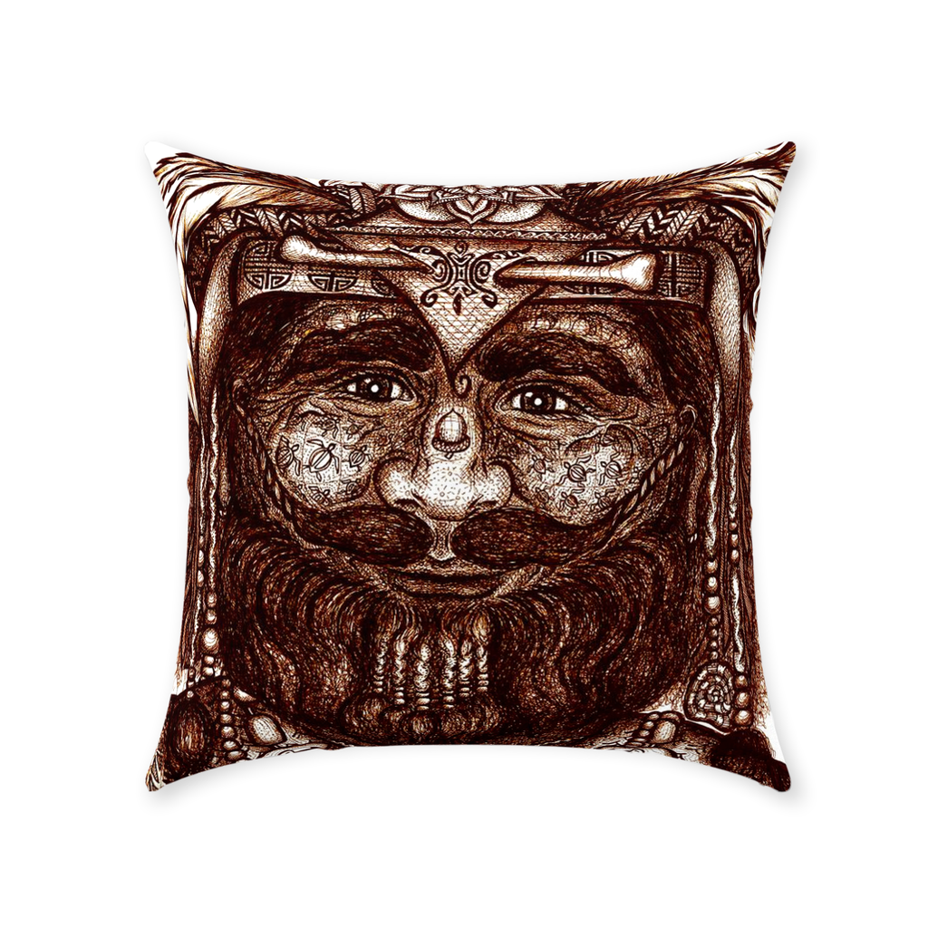 the-wisdom-keeper-of-competence-brown-white-cotton-twill-pillow – Wisdom Keepers