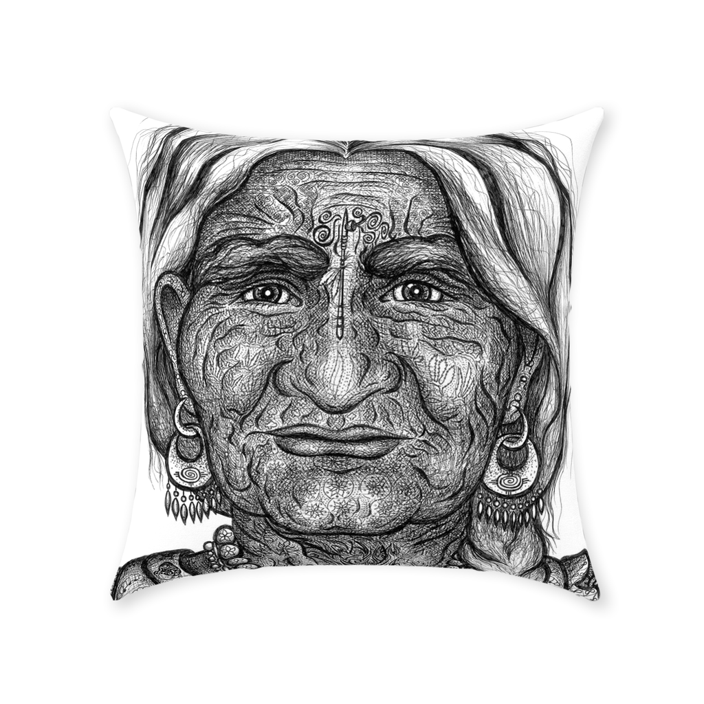 the-wisdom-keeper-of-guidance-black-white-cotton-twill-pillow – Wisdom Keepers