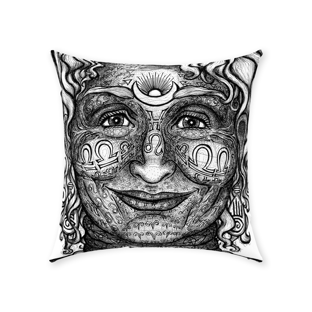 the-wisdom-keeper-of-intuition-black-white-cotton-twill-pillow – Wisdom Keepers