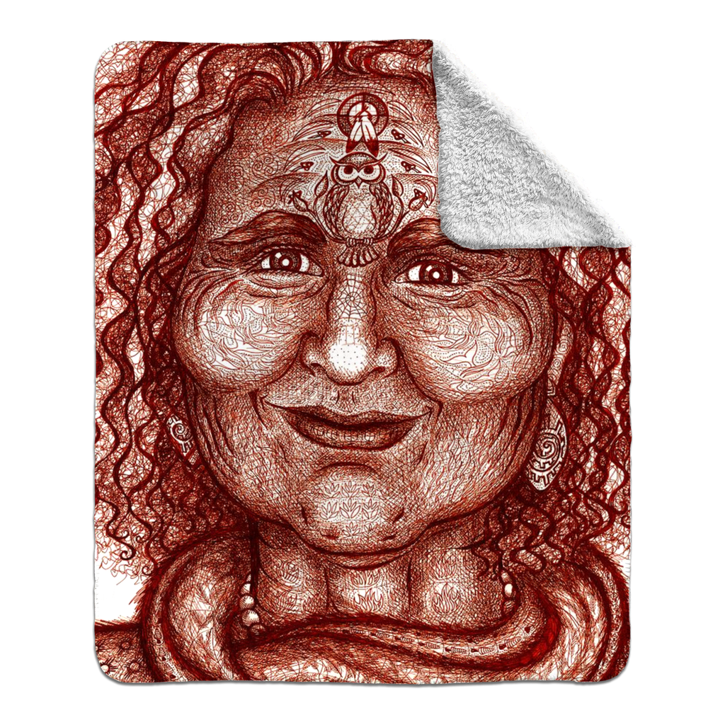 the-wisdom-keeper-of-resourcefulness-wisdom-brown-white-fleece-sherpa-blanket – Wisdom Keepers