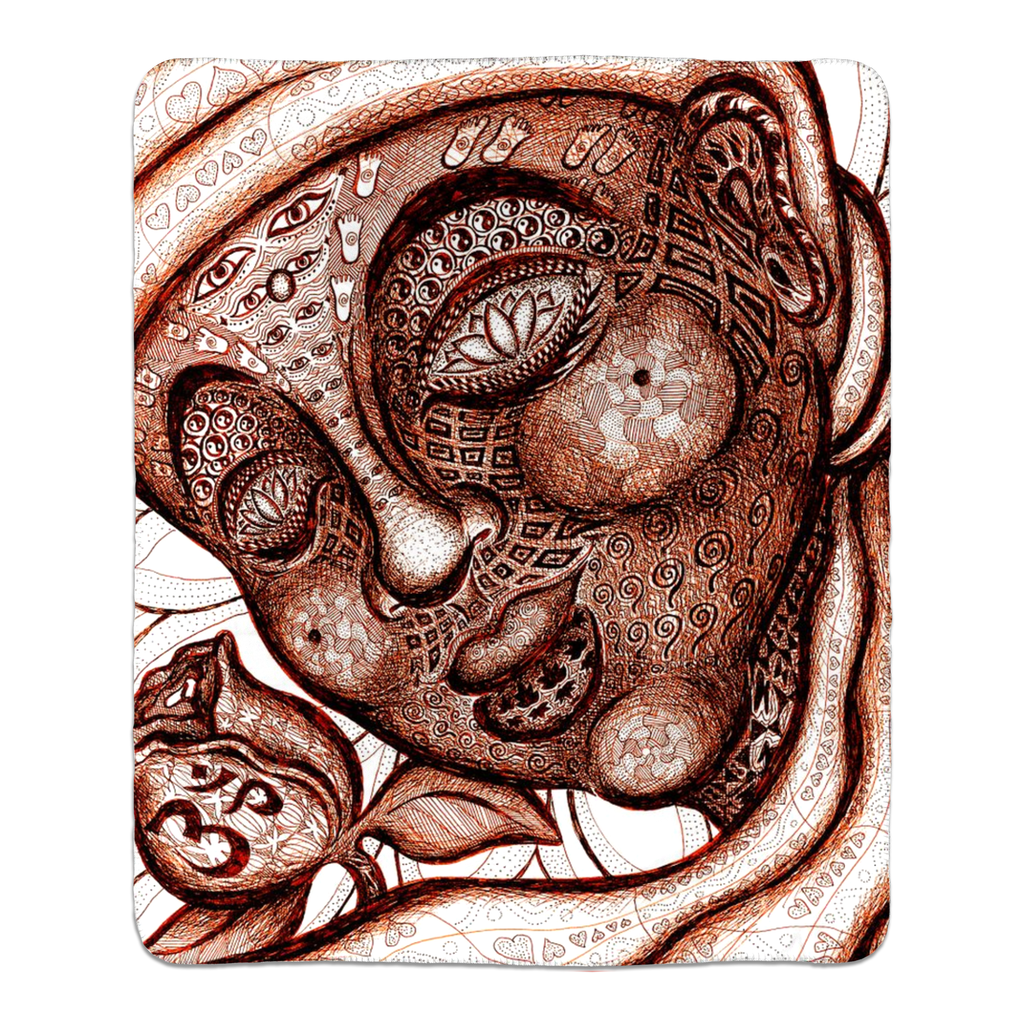 the-wisdom-keeper-of-totality-brown-white-fleece-sherpa-blanket – Wisdom Keepers
