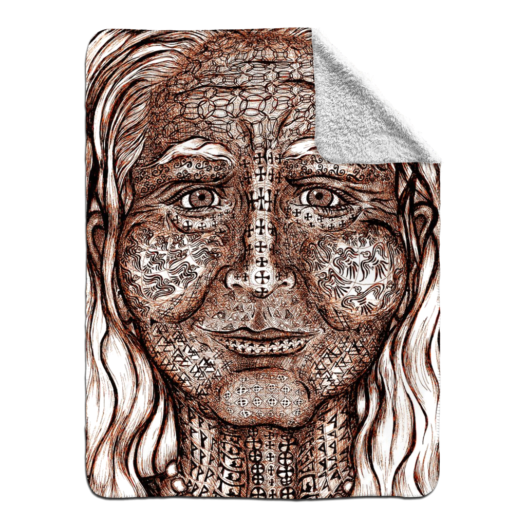 the-wisdom-keeper-of-transmutation-brown-white-fleece-sherpa-blanket – Wisdom Keepers