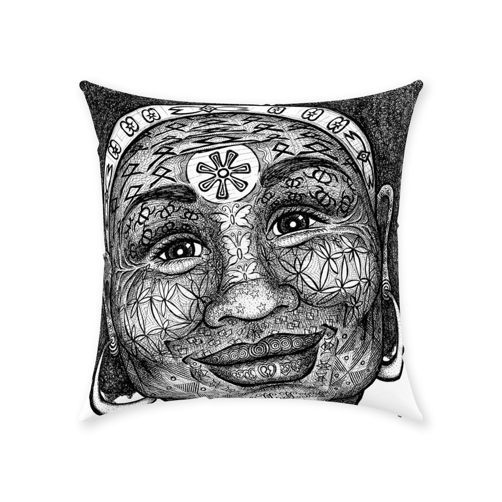 the-wisdom-keeper-of-freshness-beauty-black-white-cotton-twill-pillow – Wisdom Keepers