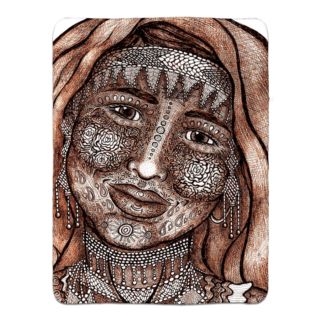 the-wisdom-keeper-of-empathy-brown-white-fleece-sherpa-blanket – Wisdom Keepers
