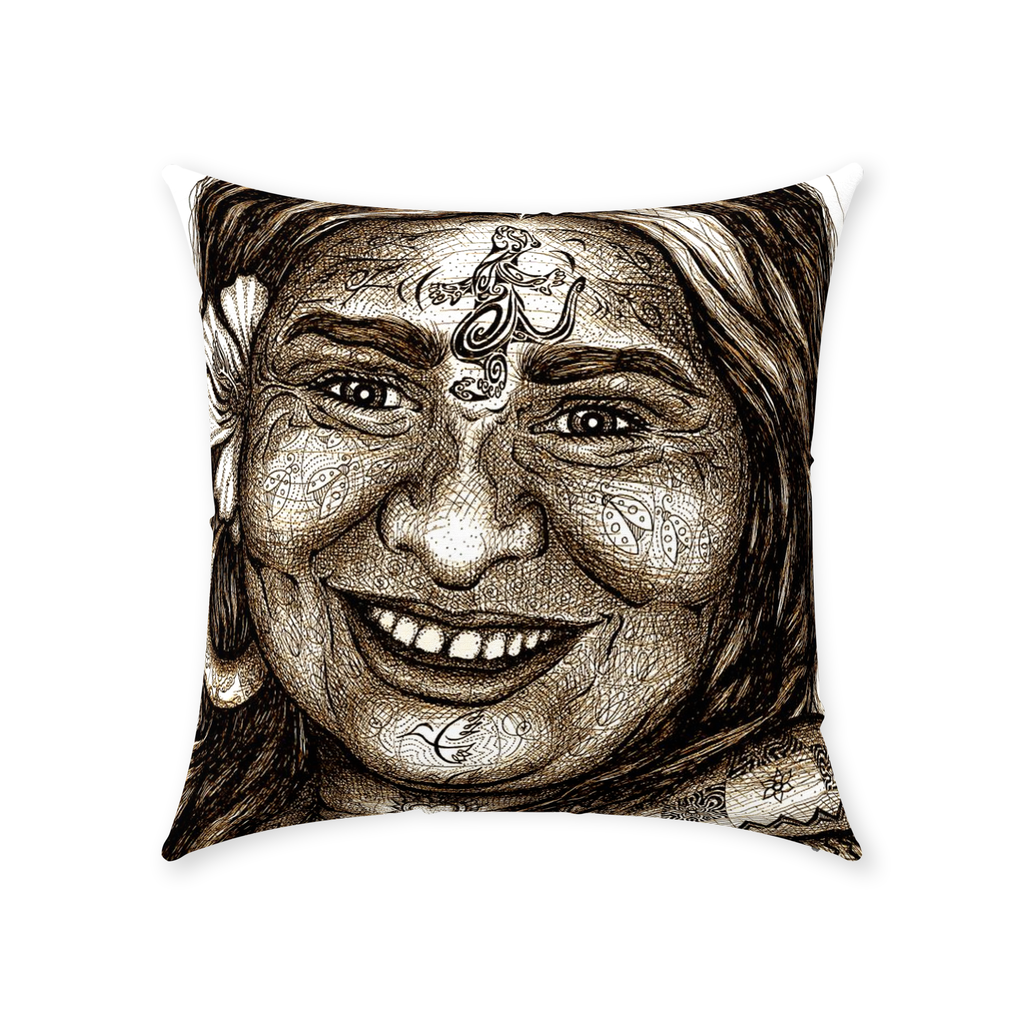 the-wisdom-keeper-of-delight-brown-white-cotton-twill-pillow – Wisdom Keepers