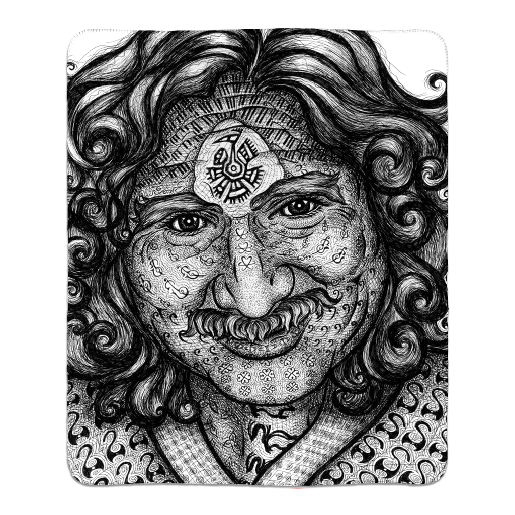 the-wisdom-keeper-of-self-assurance-black-white-fleece-sherpa-blanket – Wisdom Keepers