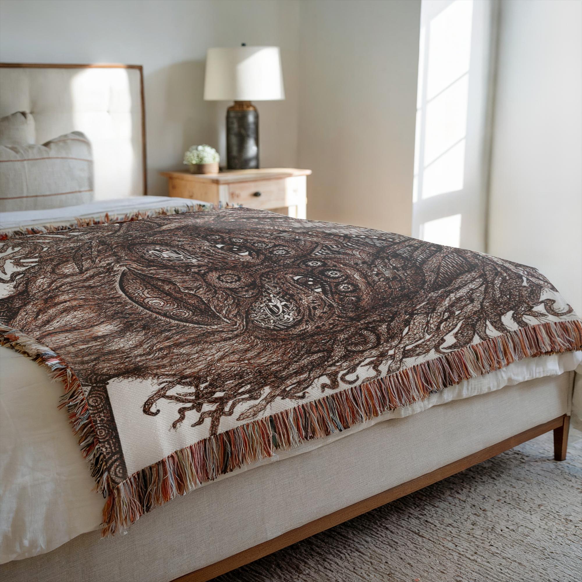the-wisdom-keeper-of-orientation-unity-brown-white-woven-blanket – Wisdom Keepers