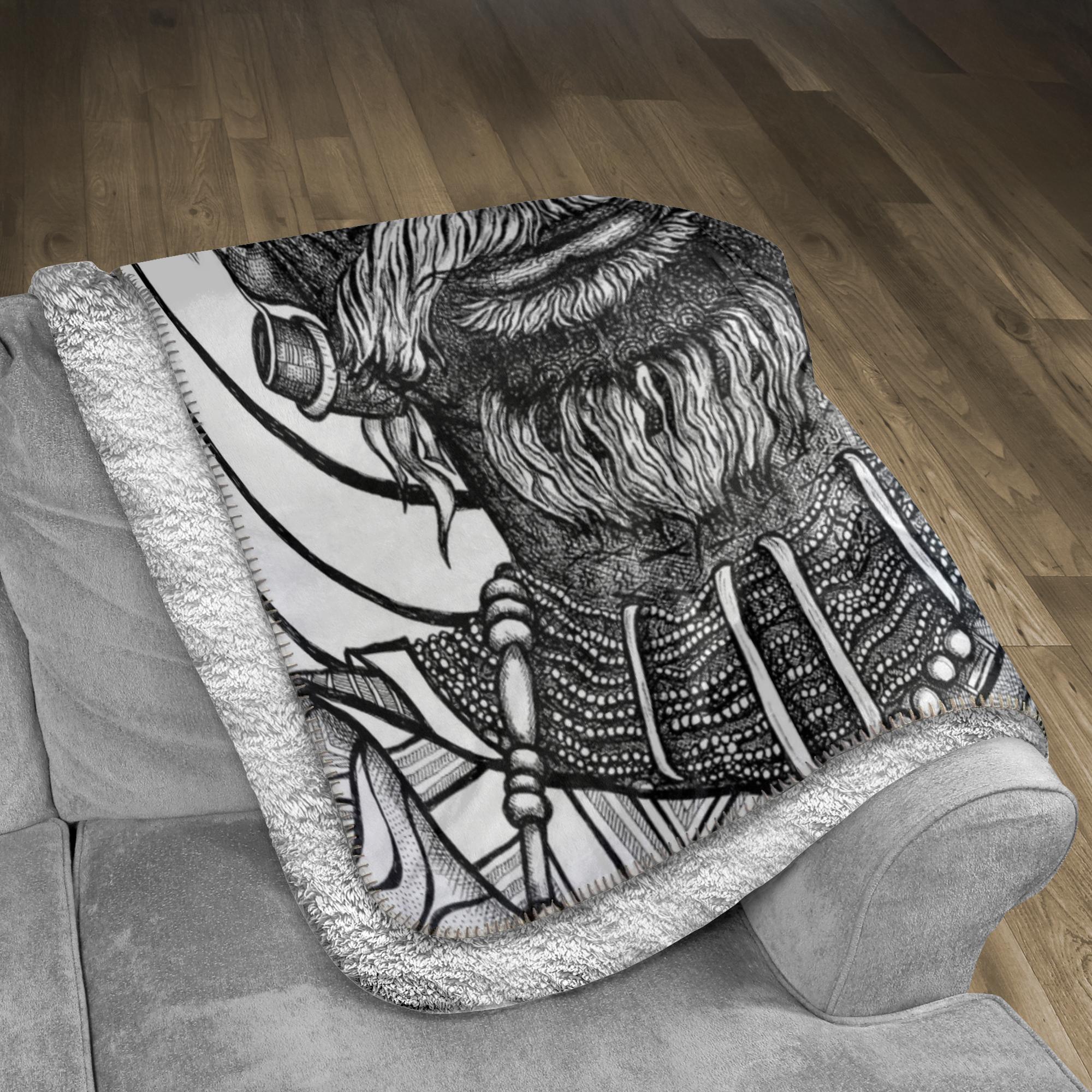 the-wisdom-keeper-of-versatility-black-white-fleece-sherpa-blanket – Wisdom Keepers