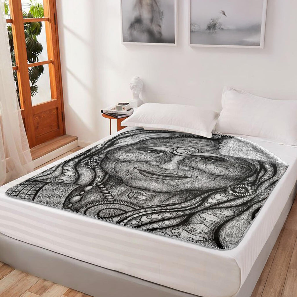 the-wisdom-keeper-of-synergy-communion-black-white-fleece-sherpa-blanket – Wisdom Keepers