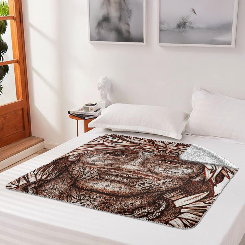 the-wisdom-keeper-of-vitality-brown-white-fleece-sherpa-blanket – Wisdom Keepers