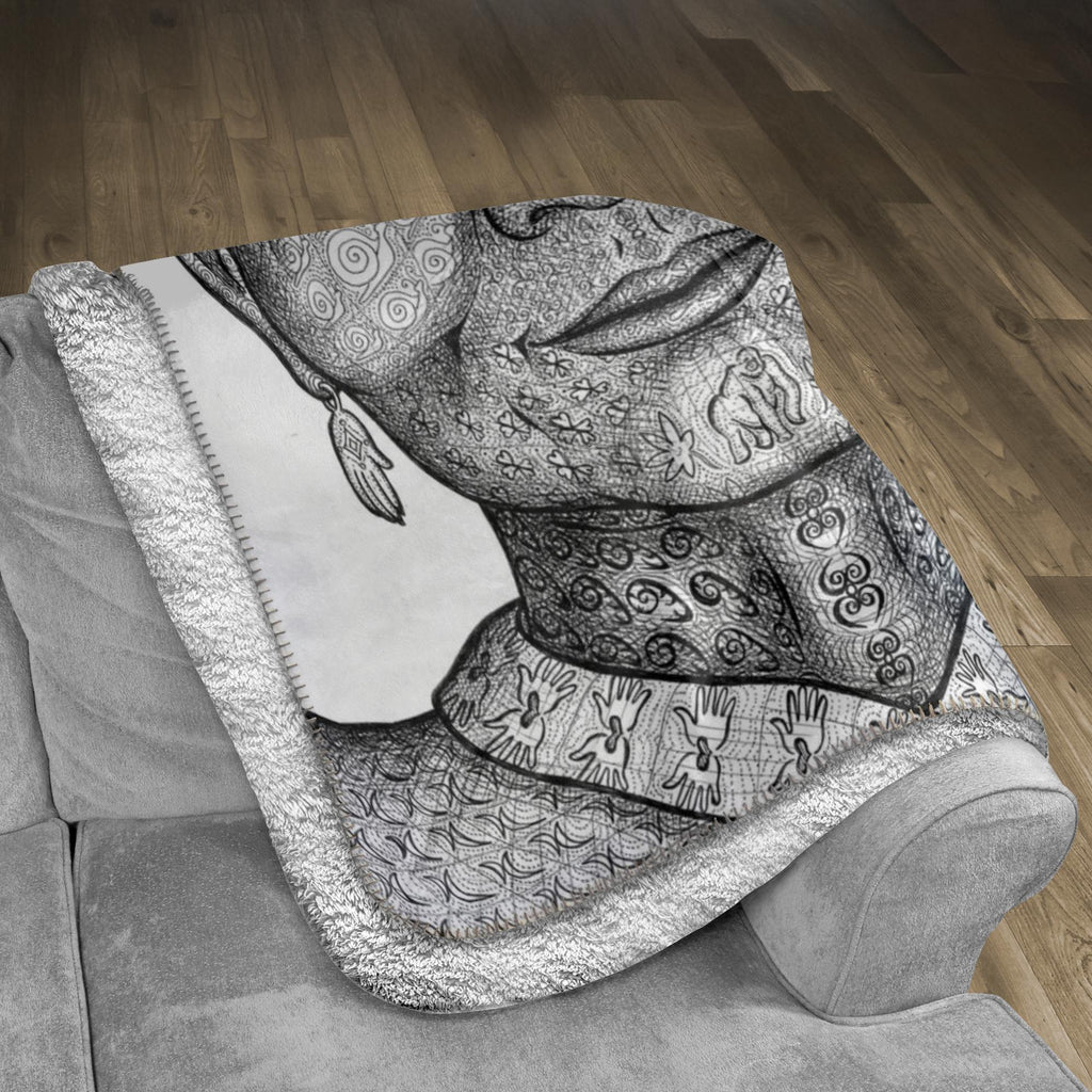 the-wisdom-keeper-of-intimacy-black-white-fleece-sherpa-blanket – Wisdom Keepers