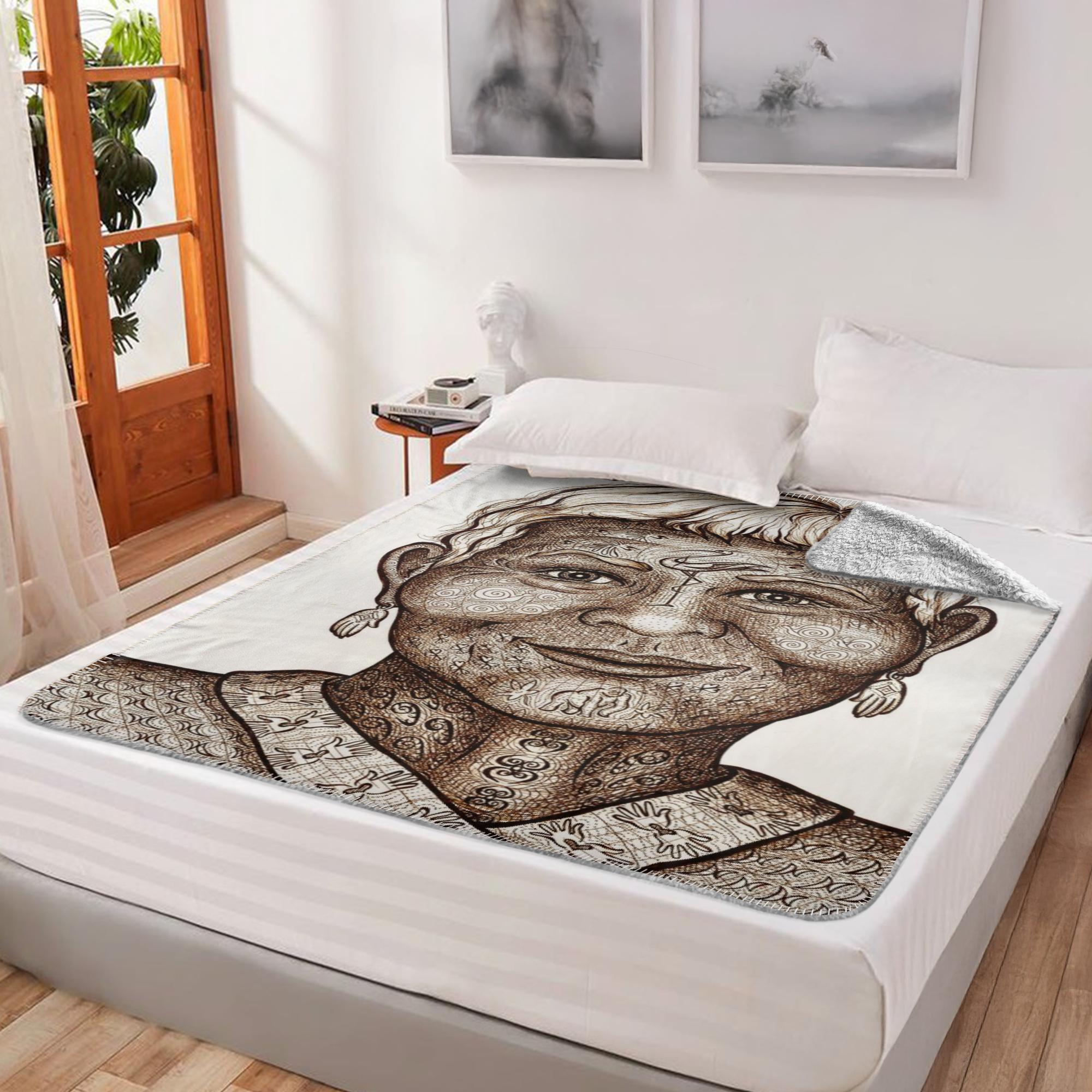 the-wisdom-keeper-of-intimacy-brown-white-fleece-sherpa-blanket – Wisdom Keepers