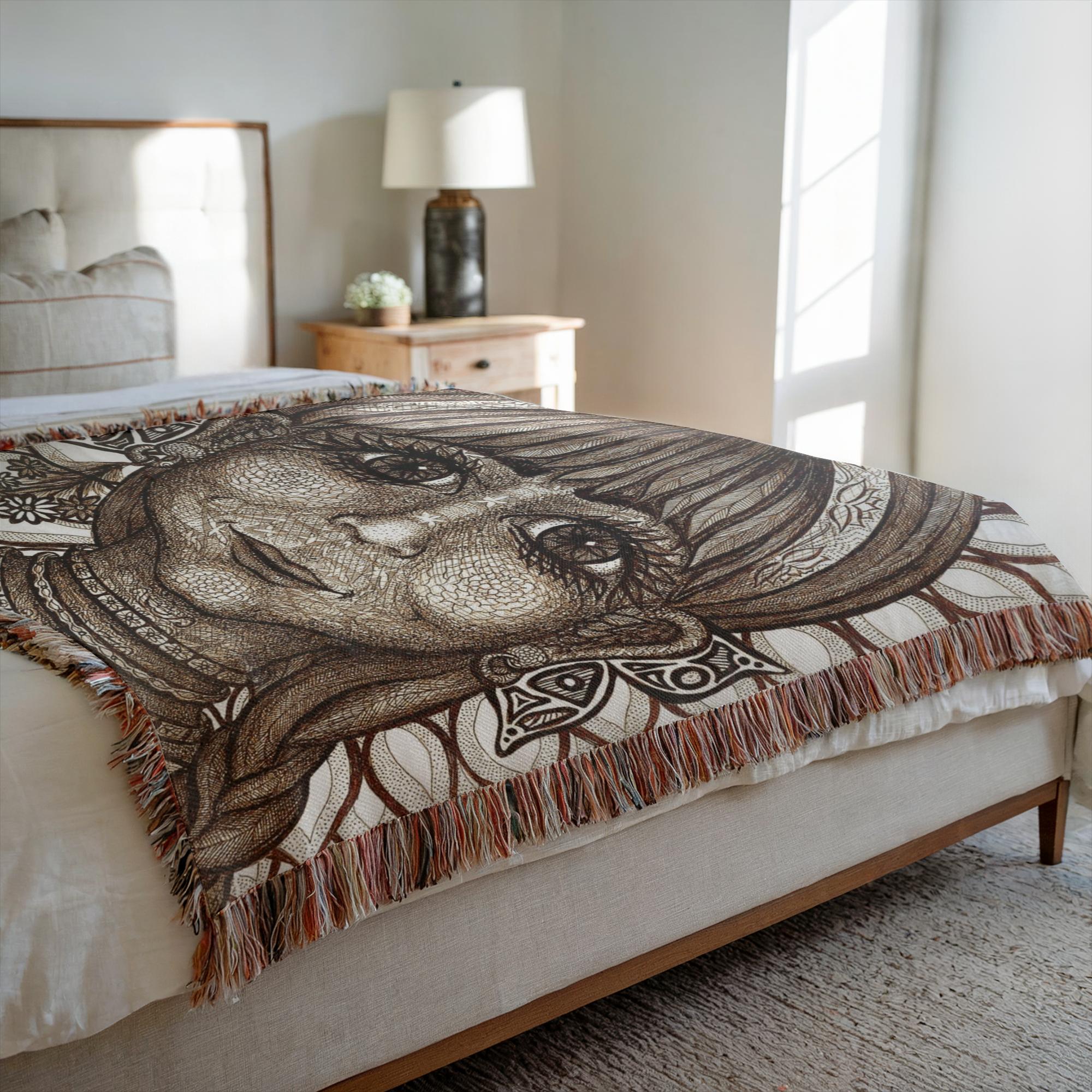the-wisdom-keeper-of-innovation-innocence-brown-white-woven-blanket – Wisdom Keepers